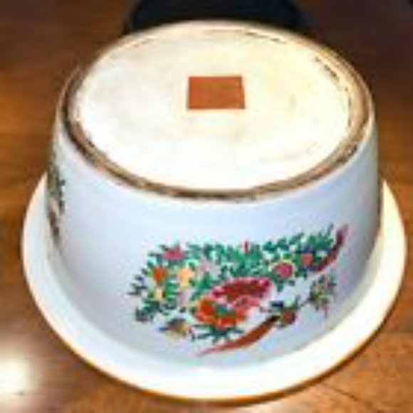 Vintage Chinese Famille Bowl Qing Dynasty Qianlong Seal Mark In Iron Red - Picture 4 of 6